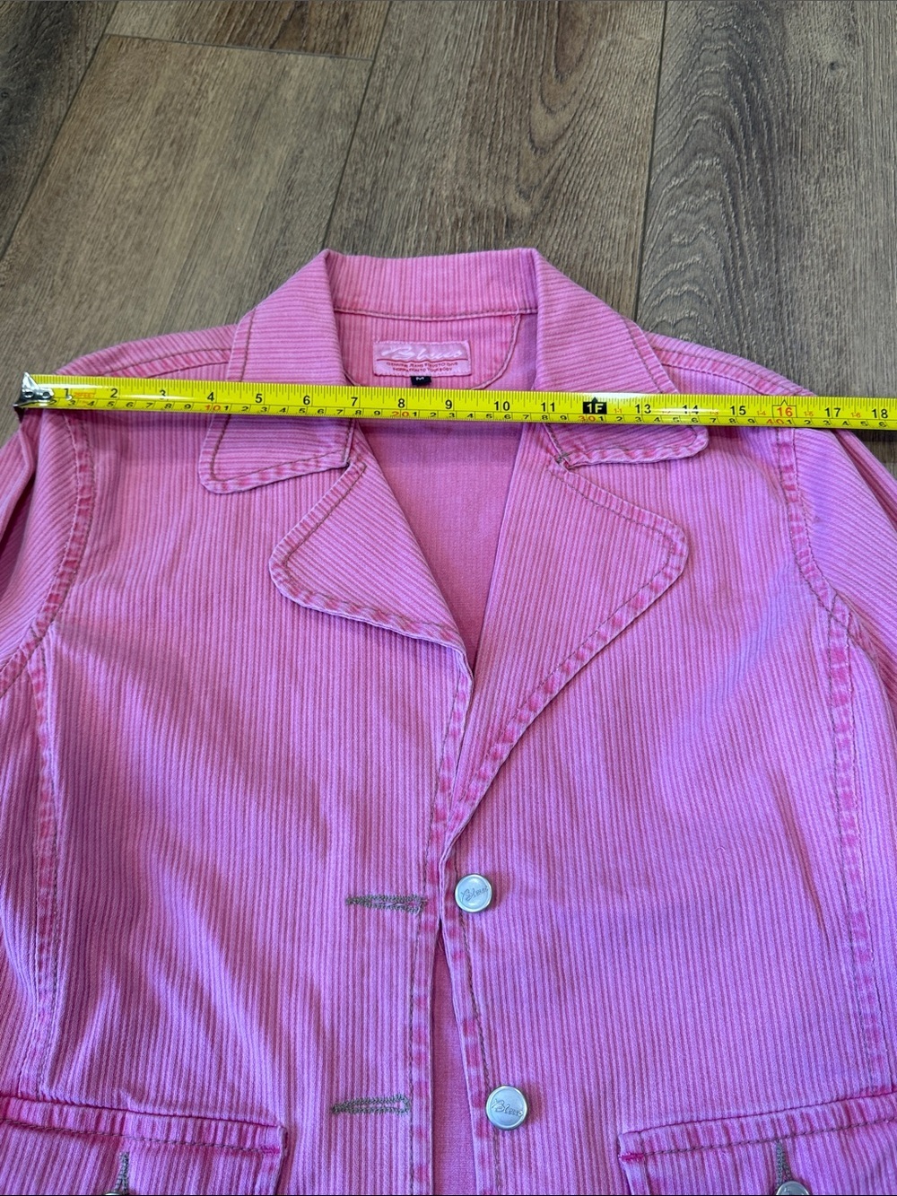 Bleus Pink Corduroy Two-Piece Jacket and Pants Set Size M - Picture 13 of 14